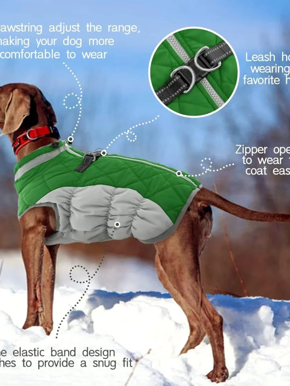 FUAMEY Dog Coat for Medium Dogs